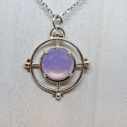 Violet Chalcedony pendant